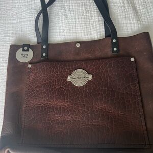 Brown Leather Tote Bag
